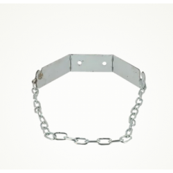 Collier inox bouteille CO2 à visser avec chaînette (500 mm)