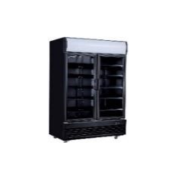Vitrine à boissons 2 portes noir ou blanc