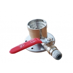 Socle de rinçage S fixation murale JG 3/8 + vanne